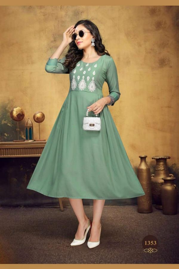 Starlink Rayon Designer Flair Kurti 